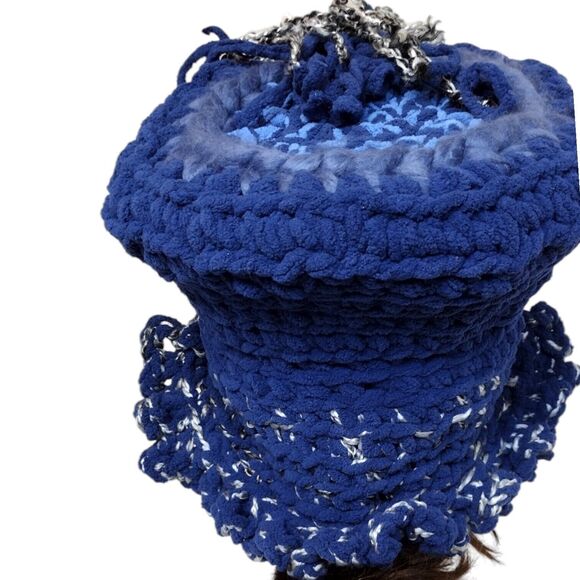 Slouchy, Beret, Top Type Hat OOAK Handmade Crochet Free Hand Women's One Size - Picture 8 of 8